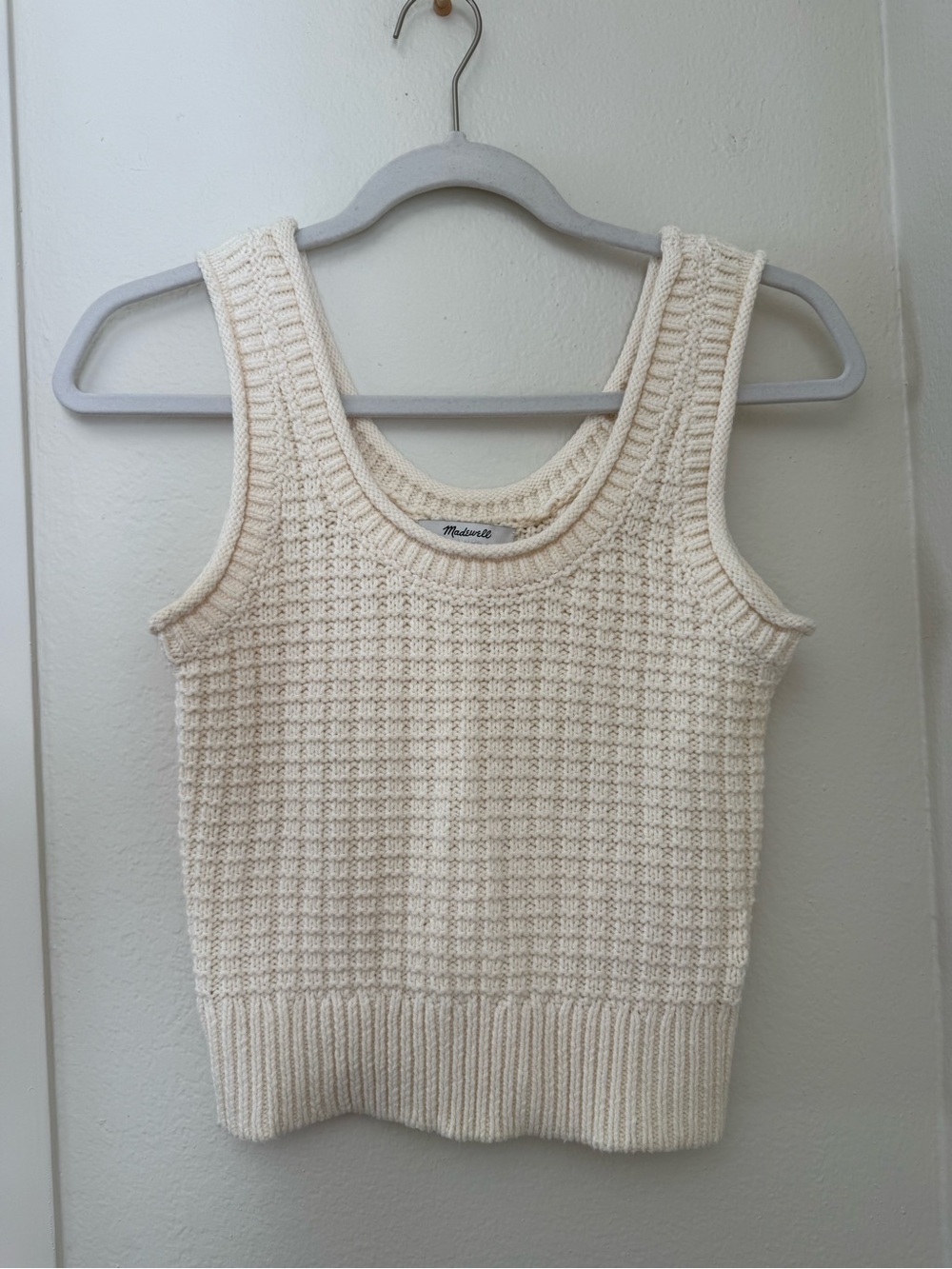 Madewell Textured-Stitch Sweater Tank